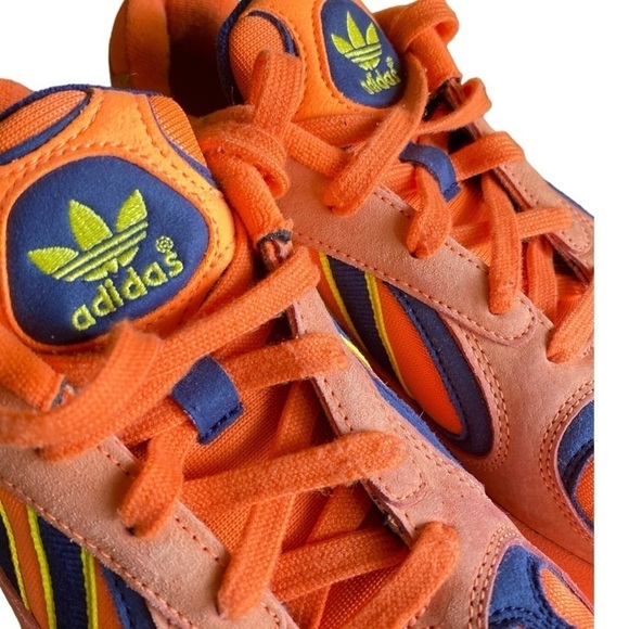 ADIDAS Originals Yung-1 YUNG SERIES Suede/Nylon Orange Yellow Blue Men Size 8 - Picture 10 of 11